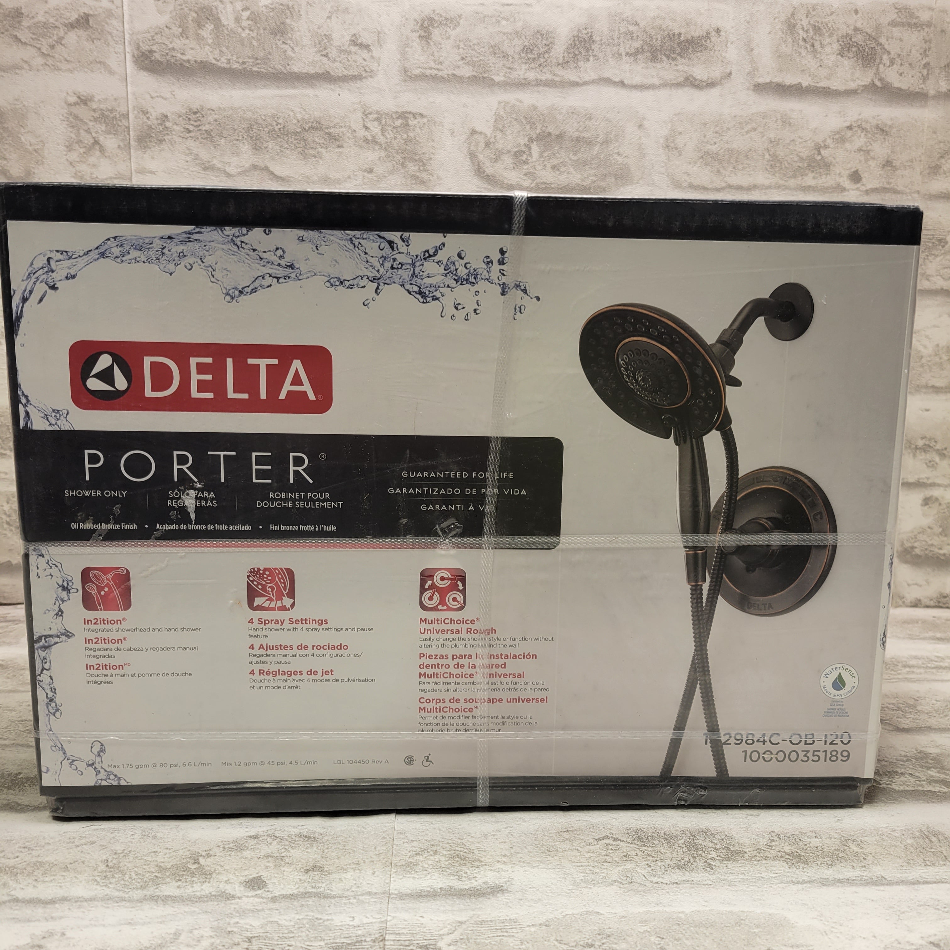 Delta Porter 142984C-OB-I20 Shower Set, Oil Rubbed Bronze (7665989058798)